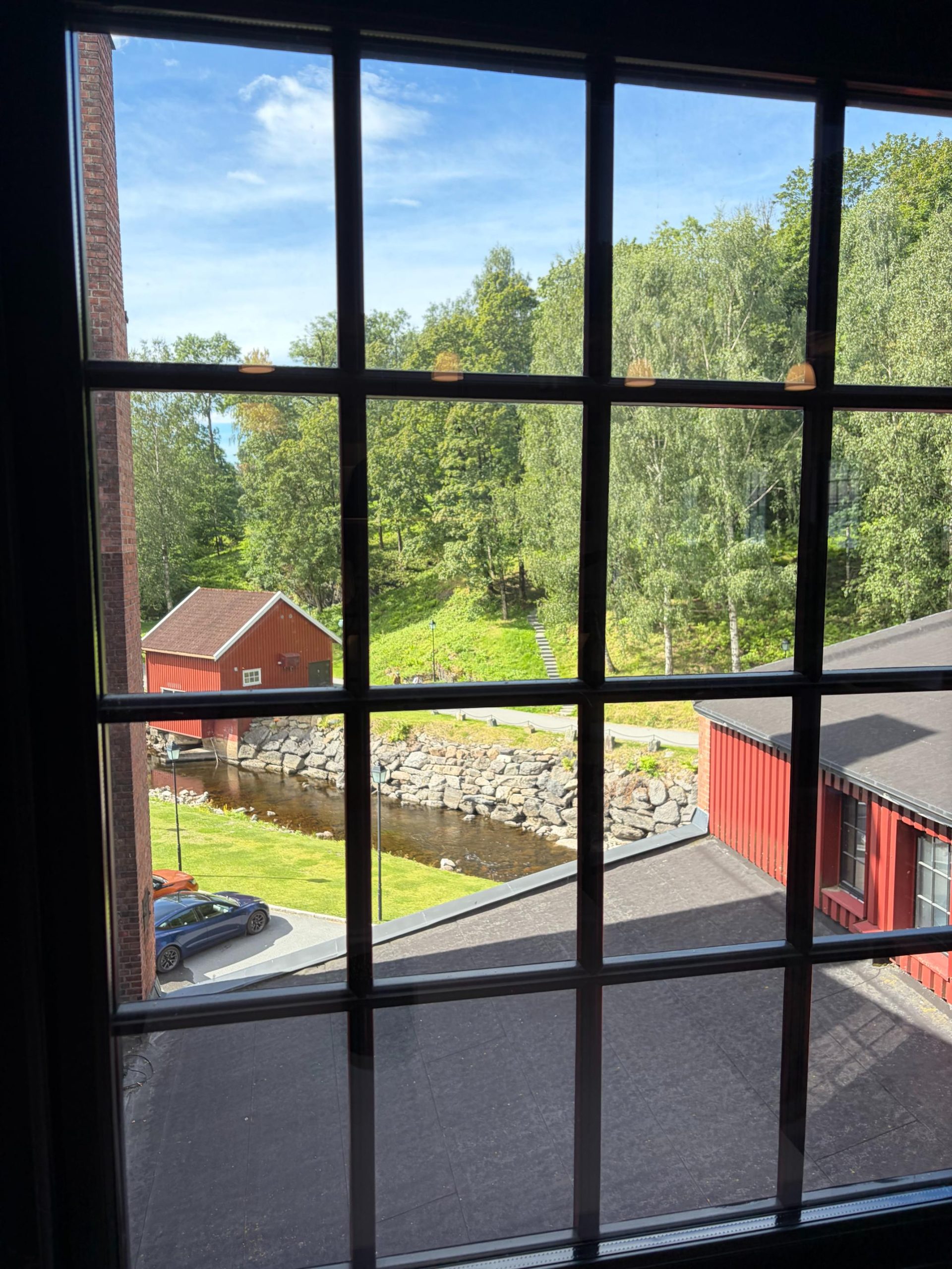 Utsikt fra Kaffeverket på Bærums Verk