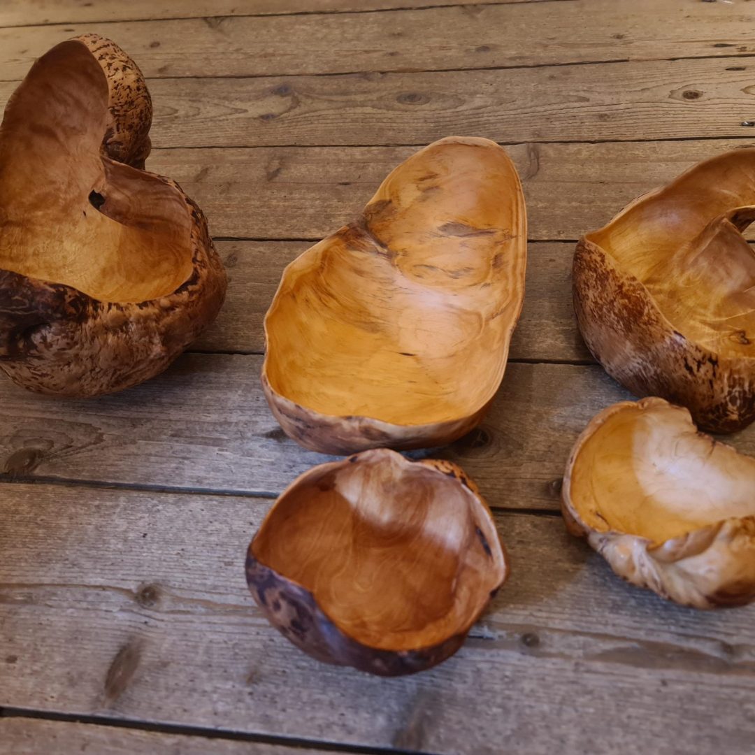Treboller fra Snekkerbua på Bærums Verk